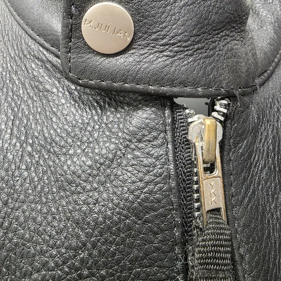 Vintage Wilsons Leather M.Julian Racer Biker Jacket - Picture 4 of 9